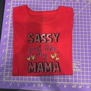 Red 'Sassy Just Like My Mama' T-Shirt